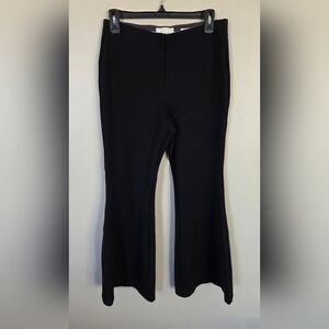 Anthropologie The Joni Women's Flared Black Pant Size Medium